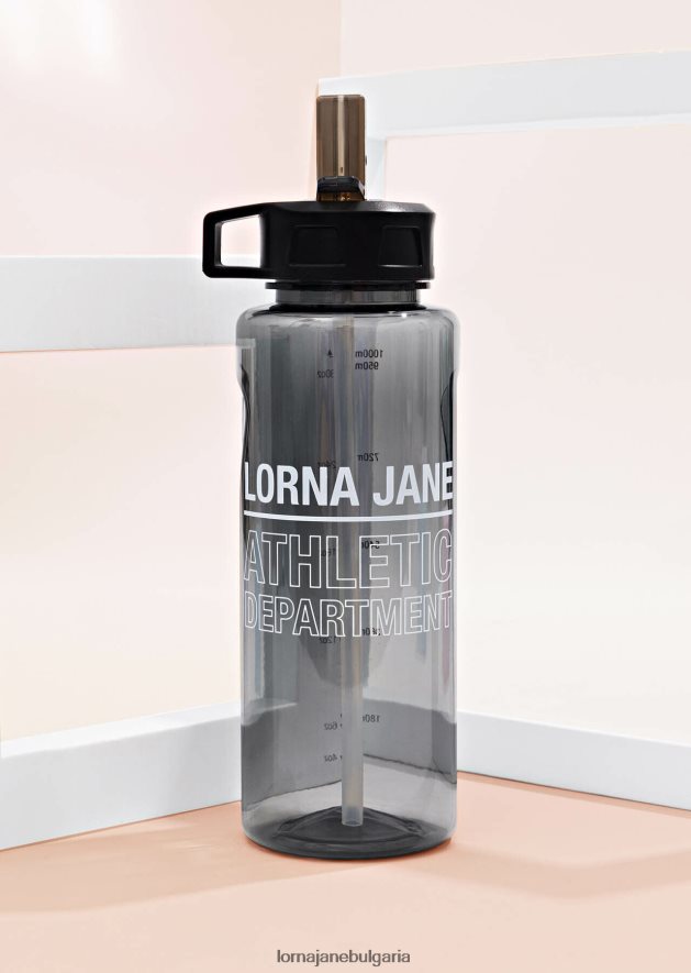 Lorna Jane Жени бутилка за вода athletic dept classic 1l черен аксесоар 4LRV0R325